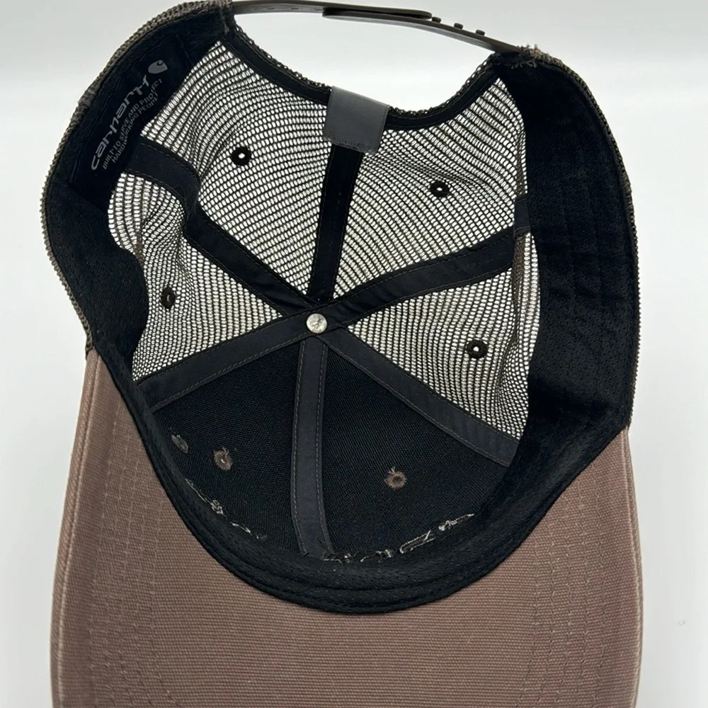 CARHARTT Embroidered Brown SnapBack Trucker Hat‎